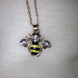 👑🐝Queen Bee Enameled Necklace🐝👑